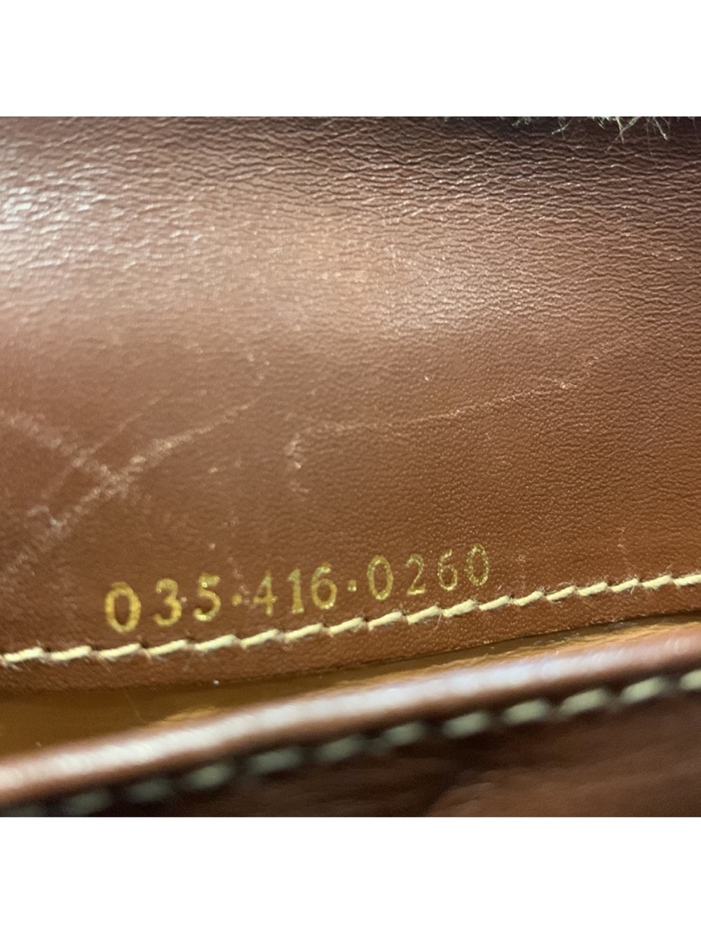 VTG Gucci Brown Leather Interlocking G KISS Lock Flap Wallet- Authentic 70s/80s - Picture 13 of 13